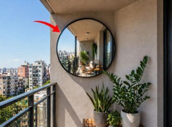 Βάλε έναν καθρέφτη στη γωνία του μπαλκονιού: Δεν είναι απλά για διακόσμηση