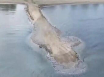 Ελλάδα 2026: Μπάζωσαν ακόμα και τη… θάλασσα – Δημιούργησαν δρόμο 60 μέτρων πάνω στο νερό για εταιρεία με σκάφη