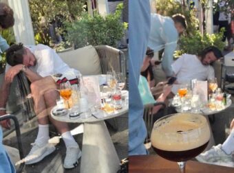 Σε άθλια κατάσταση ο Τζακ Γκρίλις: Πιάστηκε να κοιμάται σε μπαρ μεθυσμένος μετά από πάρτι με τους φίλους του, δείτε φωτογραφίες