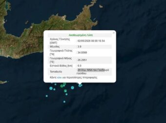 ΜΕΓΑΛΟΣ ΣΕΙΣΜΟΣ ΤΑΡΑΚΟΥΝΗΣΕ ΤΗ ΝΟΤΙΑ ΚΡΗΤΗ