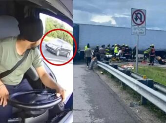 ΗΠΑ – Βίντεο: Η στιγμή που ο οδηγός φορτηγού κάνει αναστροφή στην Εθνική Οδό και το ΙΧ καρφώνεται πάνω του – Σμπαράλια το ΙΧ – 3 νεκροί στο τροχαίο
