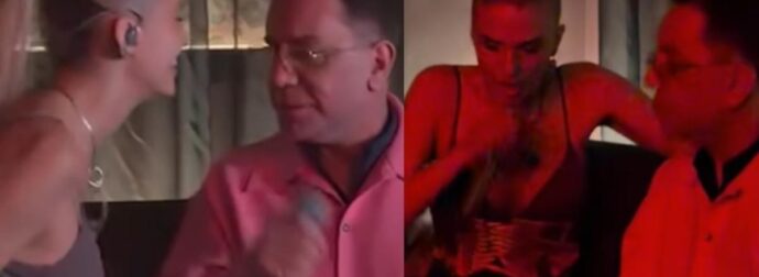 Viral ο Μαζωνάκης με την Λιόλιου: Τα βίντεο από το απίθανο ντουέτο τους λίγες μέρες μετά τον τραυματισμό του τραγουδιστή