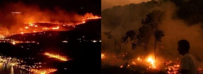 Συμβαίνει τώρα: Έφτασε στα σπίτια η Τεράστια Φωτιά: Ηχεί το 112, Κινδυνεύουν περιουσίες – Απελπισμένοι οι κάτοικοι δεν ξέρουν κατά που να κάνουν