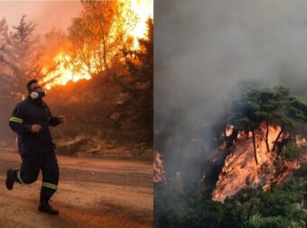 Φωτιά στη Σύρο: Μήνυμα 112 για εκκένωση προς Ερμούπολη – Επιχειρούν εναέρια μέσα