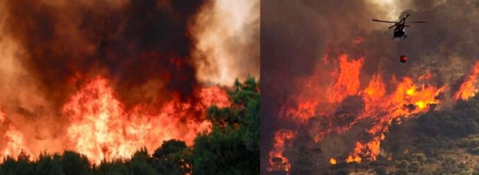 Νεα Μεγαλη Φωτια στη Βοιωτία – Καίγεται το δάσος – Συναγερμός και κατάσταση έκτακτης ανάγκης στην Πυροσβεστική