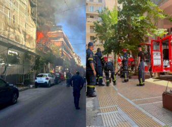 Φωτιά  σε πασίγνωστο ξενοδοχείο στο κέντρο της Αθήνας:  Πώς ξεκίνησε, σε πανικό οι πυροσβέστες