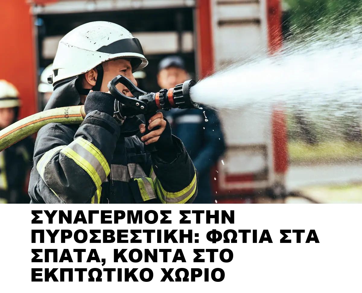 ΣΥΝΑΓΕΡΜΟΣ ΣΤΗΝ ΠΥΡΟΣΒΕΣΤΙΚΗ: ΦΩΤΙΑ ΣΤΑ ΣΠΑΤΑ, ΚΟΝΤΑ ΣΤΟ ΕΚΠΤΩΤΙΚΟ ΧΩΡΙΟ