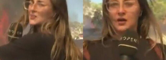 «Κώστα τρέχα, θα καούμε»: Η στιγμή που τηλεοπτικό συνεργείο του OPEN περικυκλώνεται από φλόγες στη Σαλαμίνα – Βίντεο σοκ