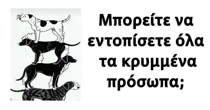 Μπορείτε να εντοπίσετε όλα τα κρυμμένα πρόσωπα;