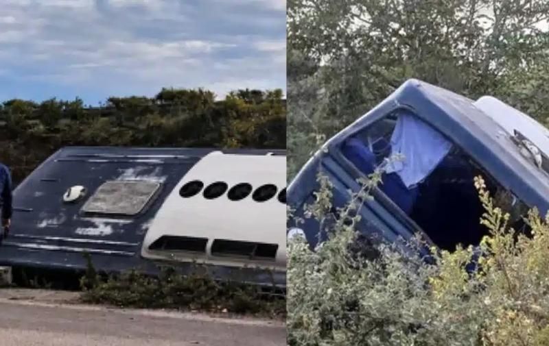 ΣΟΒΑΡΟ ΤΡΟΧΑΙΟ ΜΕ ΛΕΩΦΟΡΕΙΟ ΤΟΥ ΠΟΛΕΜΙΚΟΥ ΝΑΥΤΙΚΟΥ -ΠΟΛΛΟΙ ΤΡΑΥΜΑΤΙΕΣ
